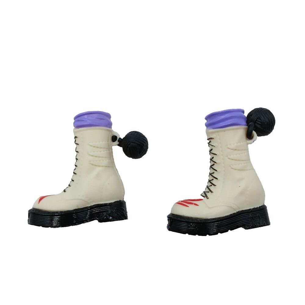 Monster High Doll G3 Toralei Stripe Boo Crew White Boots Shoes Only No Doll